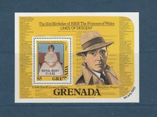 Grenade Grenada bloc surcharge Royal Baby 1982 num: 105 **