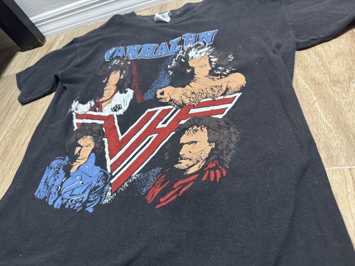 Rare 1980's Vintage Van Halen Shirt Made In USA Single Stitch XL