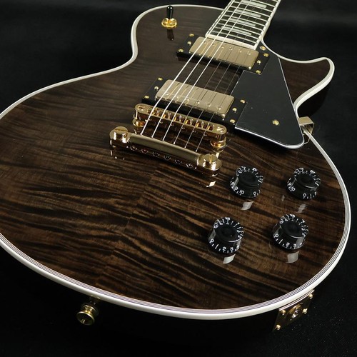 Bacchus DUKE-CTM-FM ST-BLK Black Les Paul type with gig bag electric guitar - Picture 7 of 10