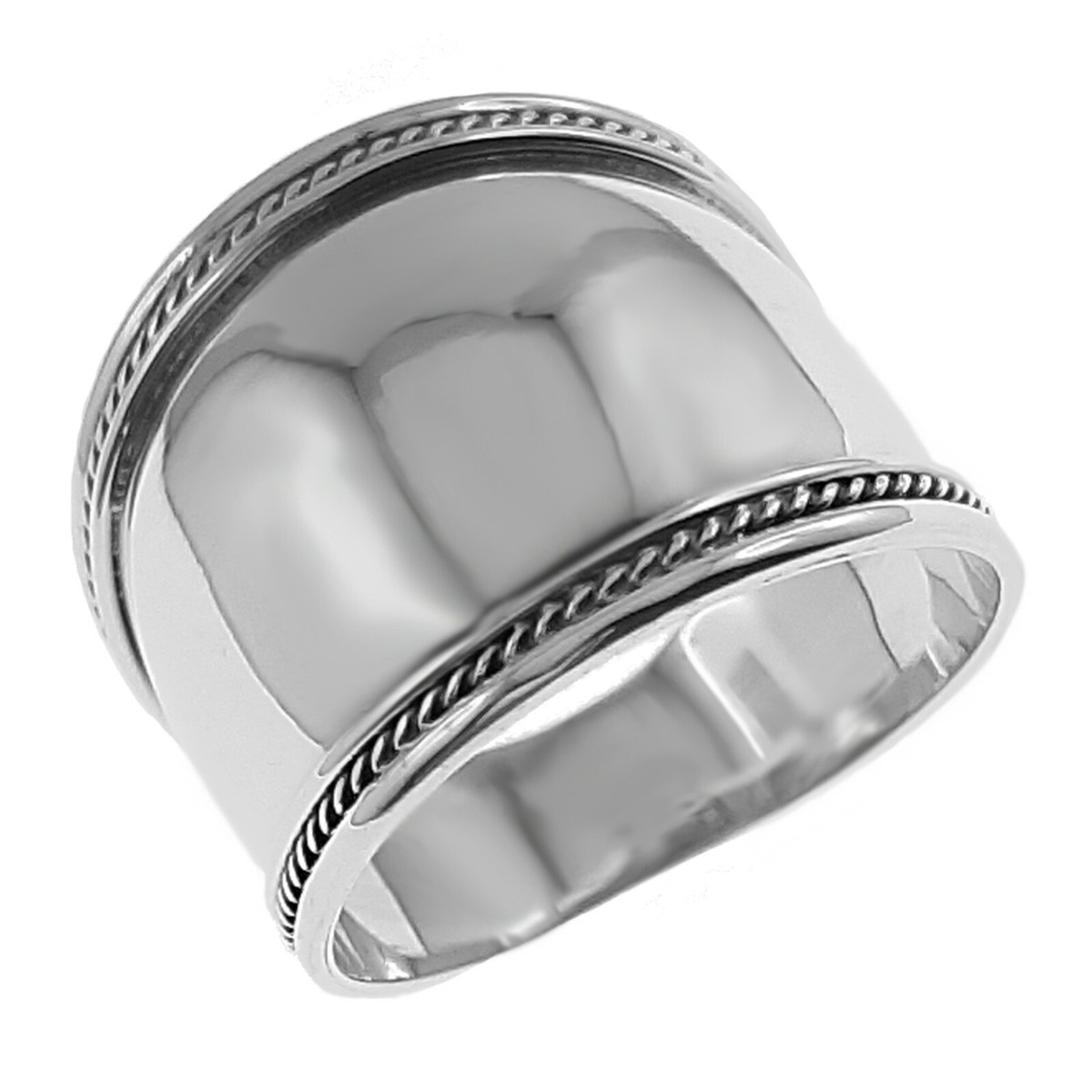 Bague Vintage En Argent Massif 925 - Taille 60 - Occasion
