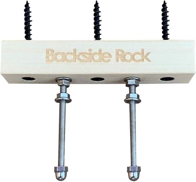 Backside Rock Skateboard Hooks | Premium Wall Hanger Setup | Heavy Weight