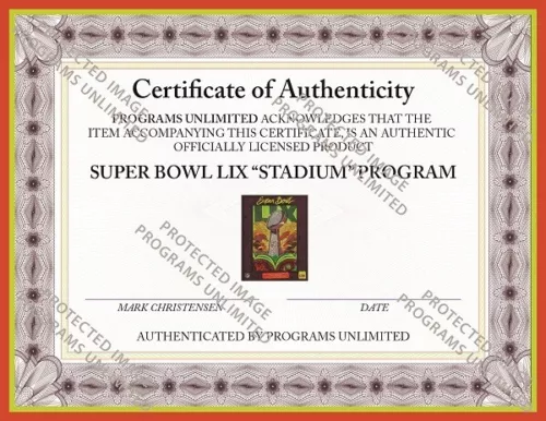 SUPER BOWL LIX 59 STADIUM GAME PROGRAM PHILADELPHIA EAGLES KANSAS CITY CHIEFS - Picture 3 of 3