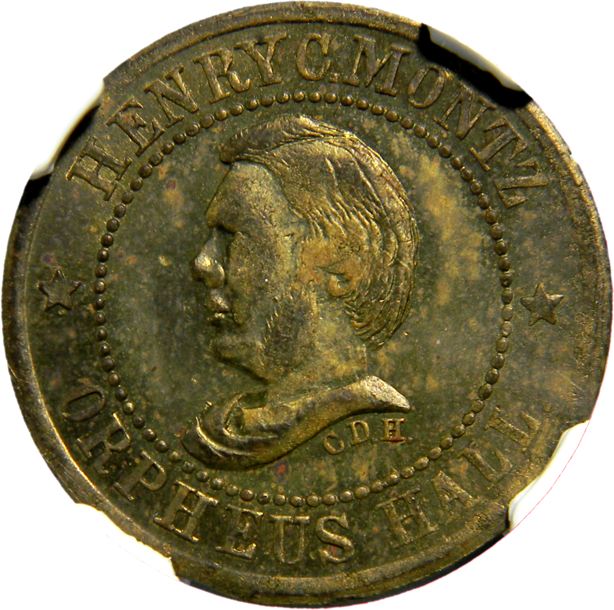 1863 New York Henry C. Montz, Civil War Token NGC MS 63 R-7 (21-4