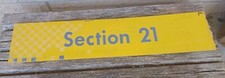 Authentic Indianapolis Motor Speedway IMS 500 Section 21 Long Metal Sign