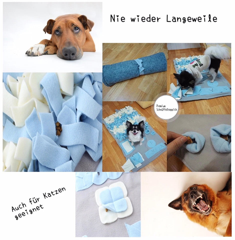 Schnüffelteppich für Hunde 100x65 Schnüffelwiese Schnüffelmatte Suchmatte Katze - Bild 4 von 4