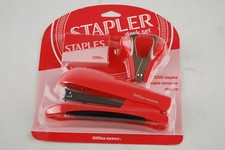 New Stapler School Office Home Supplies 1000 Staples Remover Combo Pink