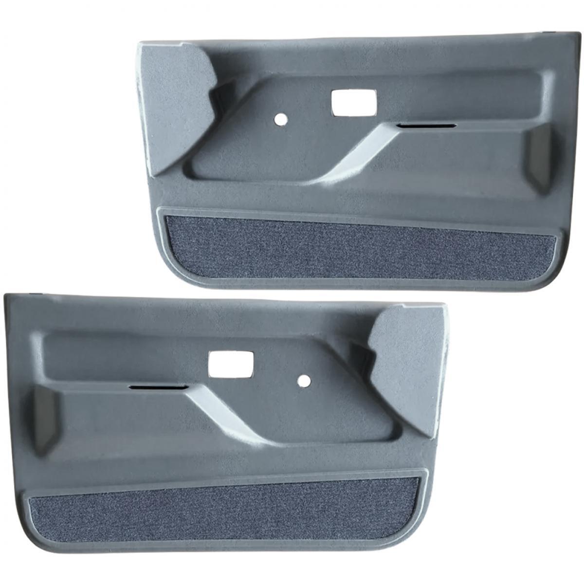内装パーツ グレー ファブリック 1989-1997 Isuzu TFR Pickup Inner Door Panel RH LH Pair Manual