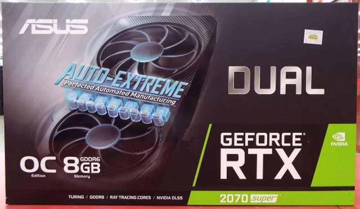 ASUS NVIDIA GeForce RTX 2070 Super OC 8G EVO Dual Fan RTX2070S-O8G-EVO  GDDR6 VGA