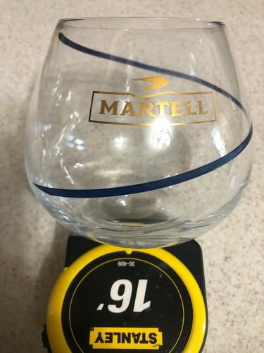 Cinta de barware de coñac Martell remolino pájaro dorado rastal Alemania Occidental sin tallo. - Imagen 6 de 8