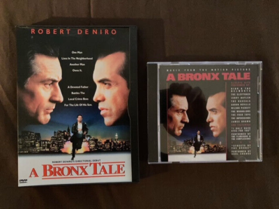 A BRONX TALE 1998 LOT OF 2 DVD SNAPCASE AND SOUNDTRACK CD BOTH