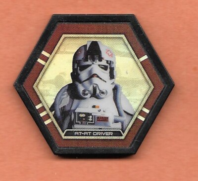 2016 STAR WARS Topps Galactic Connexions AT AT DRIVER HOLOGRAPHIC Holo Disc