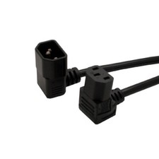 IEC 320 C14 Down angle to C13 Down angled Power cord 1.5m/5ft,10A 250V