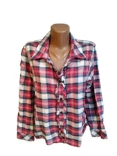 Bexley's women's shirt  size XL red multi  plaid