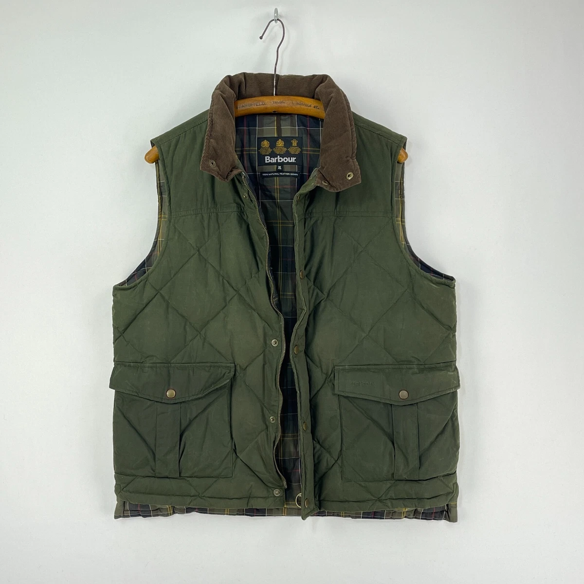 Green barbour hotsell gilet
