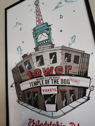 TEMPLE OF THE DOG POSTER PHILADELPHIA 2016 TOWER THEATER CHRIS CORNELL PEARL JAM - Picture 2 of 2
