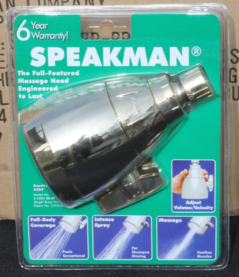 Speakman Anystream 2000 S-2005-BB-BP Bright Brass Finish Showerhead new Sealed