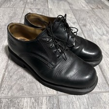 VTG Doc Martens Made In England Black Leather Shoes 8452 Size 11.5/12 US Oxford