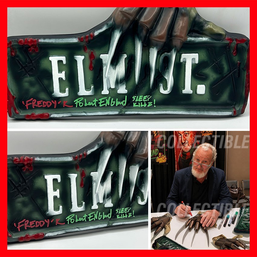 ROBERT ENGLUND SIGNED Nightmare On Elm Street Sign Freddy Krueger - COA & PIC