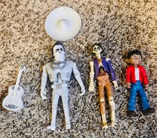 Disney Pixar Coco Mattel 6  Figure Set Miguel Hector Ernesto Guitar