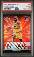 2024 PANINI DONRUSS OPTIC EXPRESS LANE HOLO #2 LEBRON JAMES PSA 9