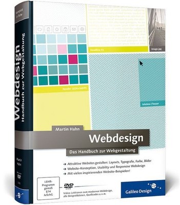 Webdesign: Das Handbuch zur Webgestaltung (Galileo Design) Hahn, Martin: