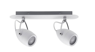 Paulmann Spotlight Drop IP44 max 2x10W GU10 Weiß/Chrom 230V Metall