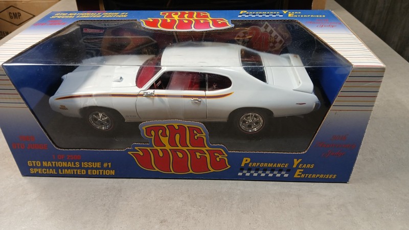 ERTL Performance Years 1969 GTO  Judge Ram Air IV White 1 of 2500 1/18 Diecast 