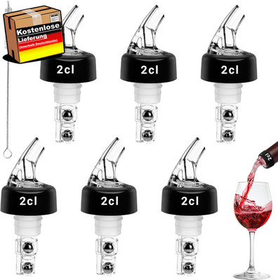 Dosierausgießer für Spirituosen mit präziser Mengensteuerung für Cocktails und B
