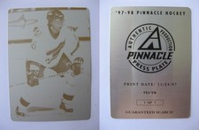 1997-98 Pinnacle Press Plate Yellow Front #25 Jaroslav Svejkovsky 1/1 RC Rookie