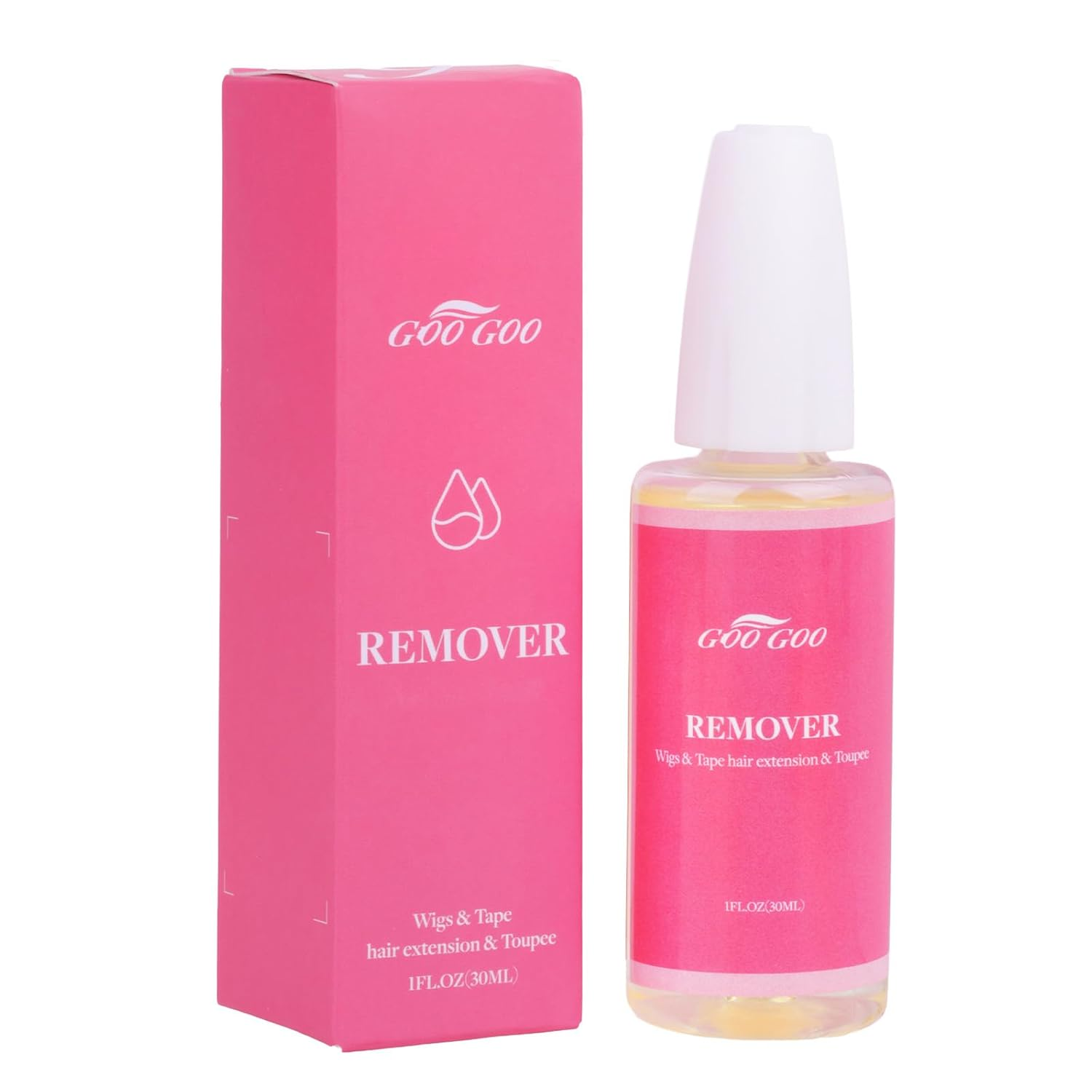 Goo Goo Tape Hair Extension Remover, Wig Glue Remover, Removes Hair Glue, Double