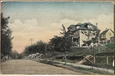 Old Monessen Pa, McKie Avenue, West, Westmoreland County, Postcard
