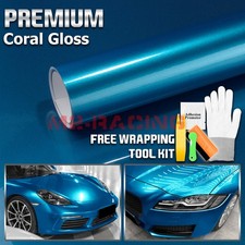 Coral Gloss Peacock Blue Metallic Sticker Decal Car Vinyl Wrap Sheet Film Diy Coral Gloss Peacock Blue Metallic Sticker Decal Car Vinyl Wrap Sheet Film Diy