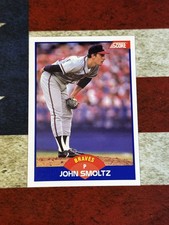 1989 Score - Rookie John Smoltz #616 (RC)