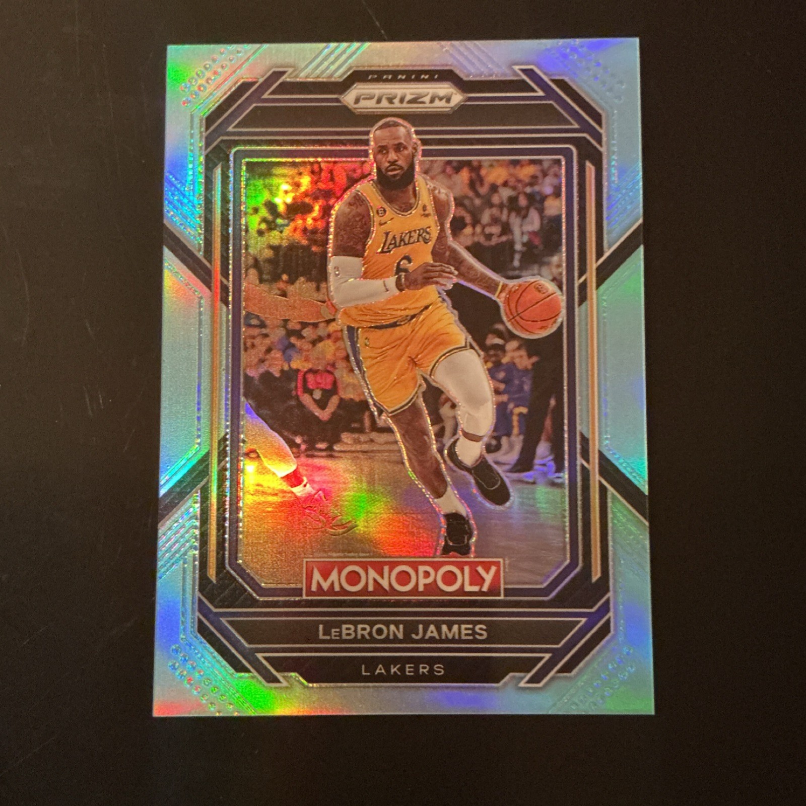 2022-23 Panini Prizm Monopoly LeBron James Lakers #40 Light Blue Prizm #'d 199