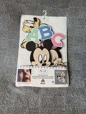 Vintage Dolly Disney Babies Room Decor Set Mickey Mouse Minnie Pluto ABC NIP