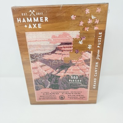 Grand Canyon National Park Hammer Axe 500 Piece Jigsaw Puzzle 18 X 24 Sealed