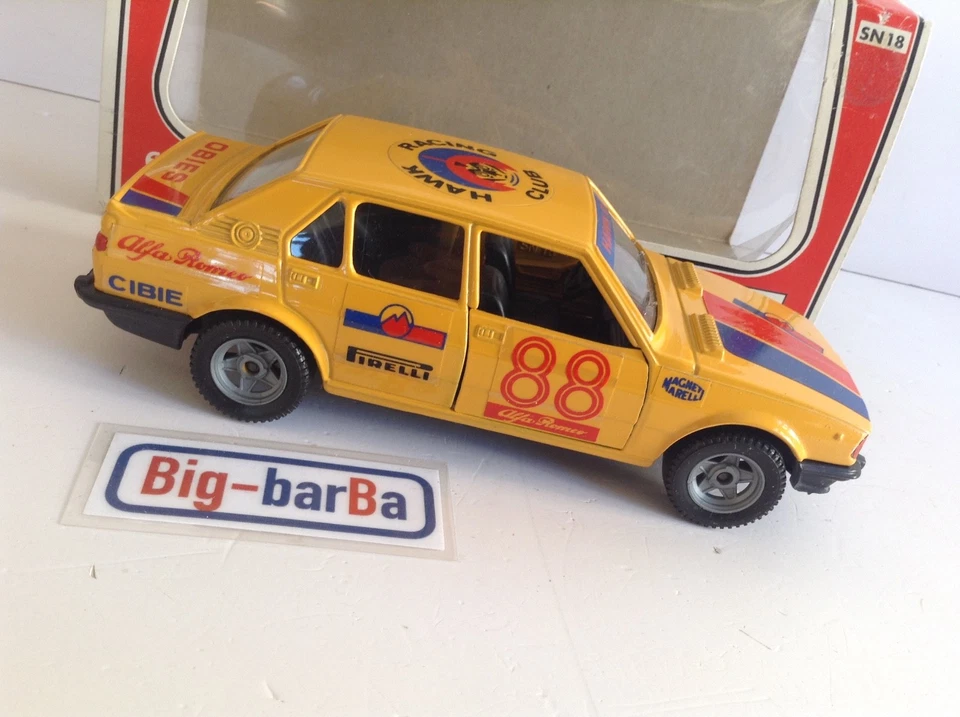 🔥Lot vintage🚗 POLISTIL ALFA ROMEO GIULIETTA RALLY 1:25 🍂 AUTUMN SALE 🍂☕ - Immagine 2 di 4