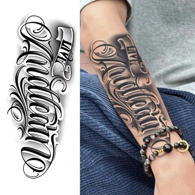 Semi-Permanent Temporary Tattoo Realistic Long Lasting 1-2 Weeks Waterproof Arm