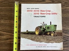 John Deere 3010 4010 Tractors Row-Crop Utility Sales Brochure