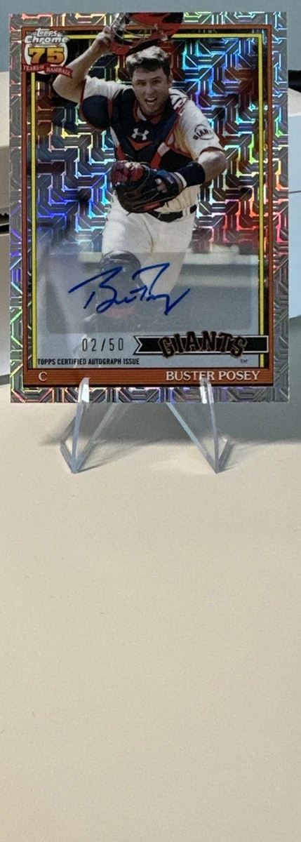 Topps Buster Posey Baseball Autographed Sports Trading Cards