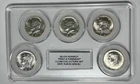 Silver Kennedy "First & Foremost" 5 Coin Collector Set Date Run In Gem BU