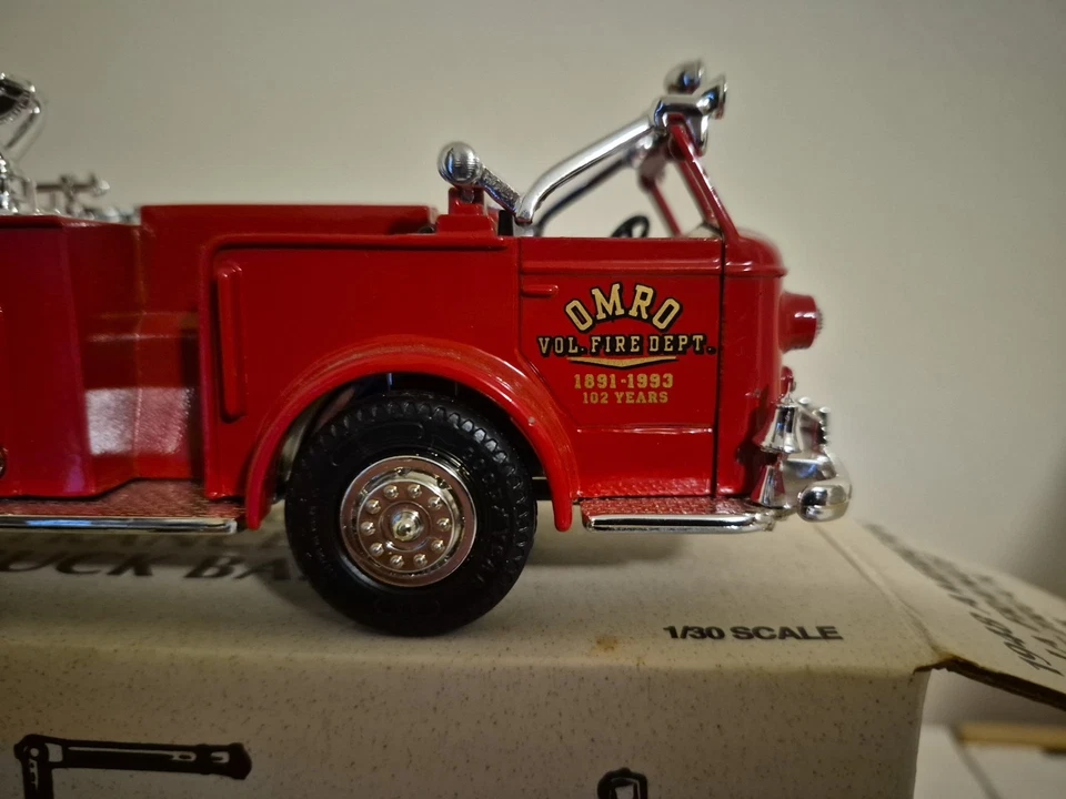 Ertl #4948 1948 American LaFrance Diecast Fire Truck 102nd Anniversary Omro FD - Image 2 of 4