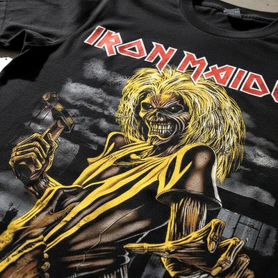 Iron Maiden Killers Album Men's T Shirt Eddie Head Heavy Metal