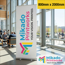 Roller Banner Printed Your Artwork - Pop/Roll/Pull up Display Exhibition Stand