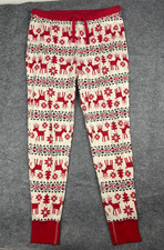 Hanna Andersson Pajamas Pant Lounge Holiday Dear Deer Nordic Reindeer Xmas Large