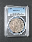 1899 PCGS  VF35 Morgan Silver Dollar $1 Circulated USA Mint Coin VF-35