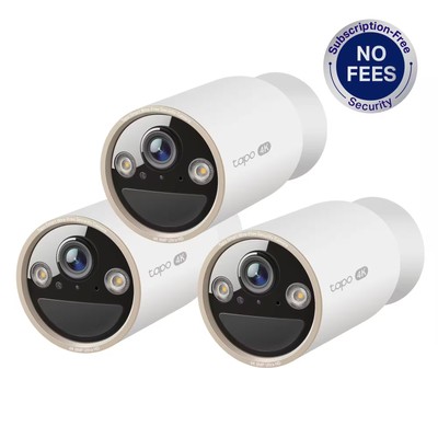 TP-Link - Tapo Wire-Free Dual Band Indoor/Outdoor 4K Smart Security Cameras 2...