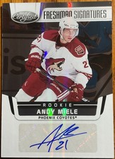 2011-12 Certified Rookie Autograph Andy Miele #229 Phoenix Coyotes