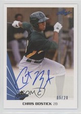 2013 Leaf Memories Auto Blue 5/20 Chris Bostick #A-CB1 Auto 8q4