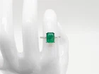 Estate $5000 3ct AAA+++ Colombian Emerald Platinum Wedding Ring 5g